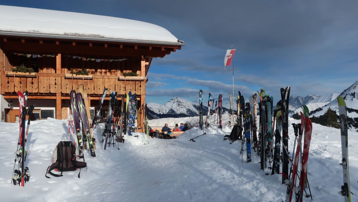 De Ehenbichler Alpe een welkome aanlegplaats op de terugweg