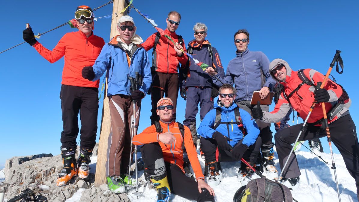 En ook de laatste top van het weekend de Namloser Wetterspitze is binnen