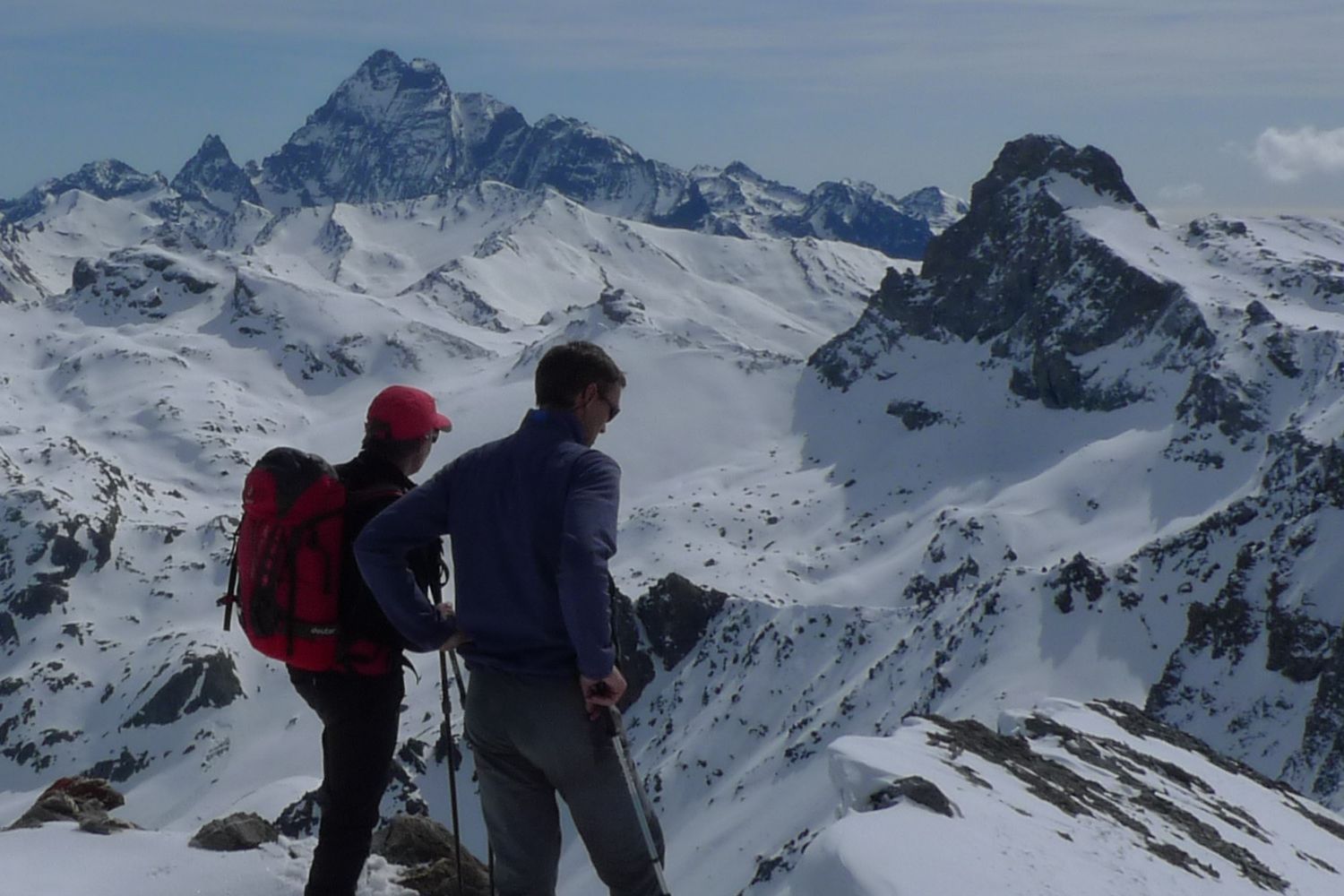 Uitzicht op de Monte Viso