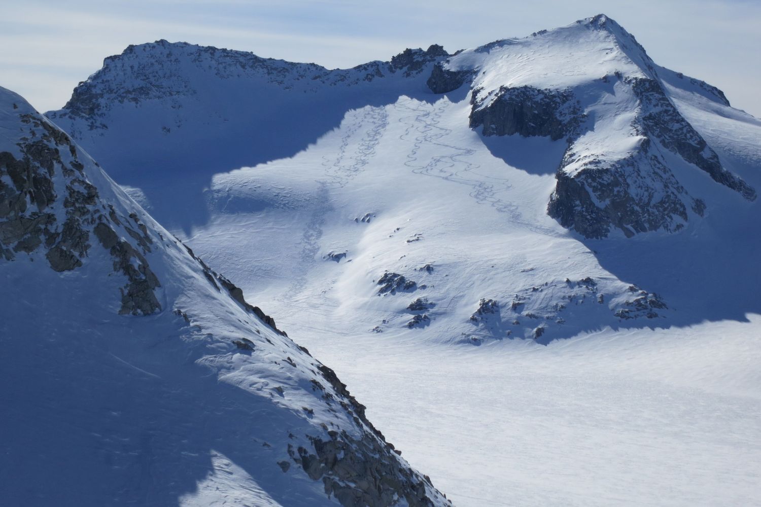 Mooie lijnen op de Corno Bianco - foto Wim Ottenhoff