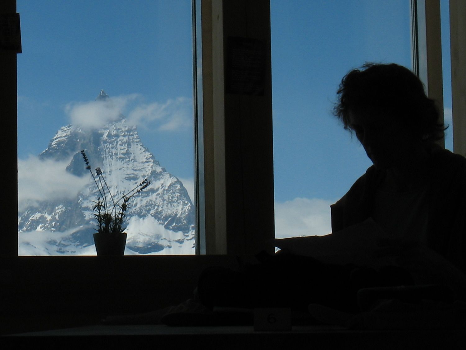 Uitzicht op de Matterhorn, vanuit de MonteRosahut