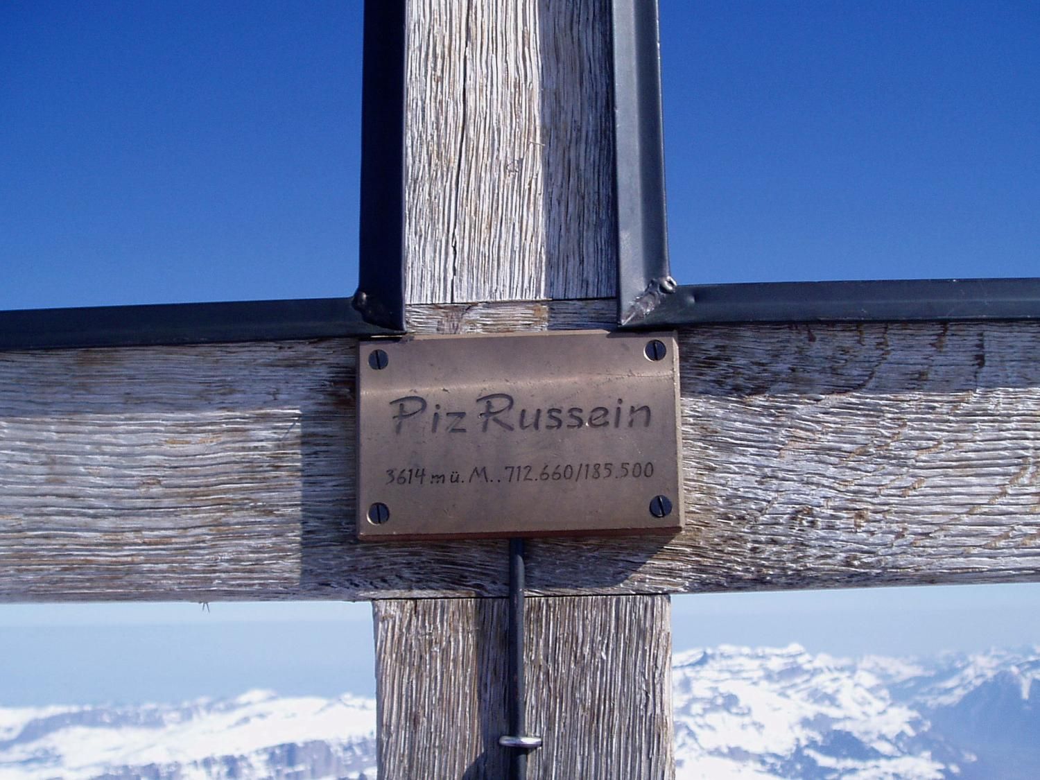 De top van de Todi, heet officieel Piz Russein; foto ijsbrand