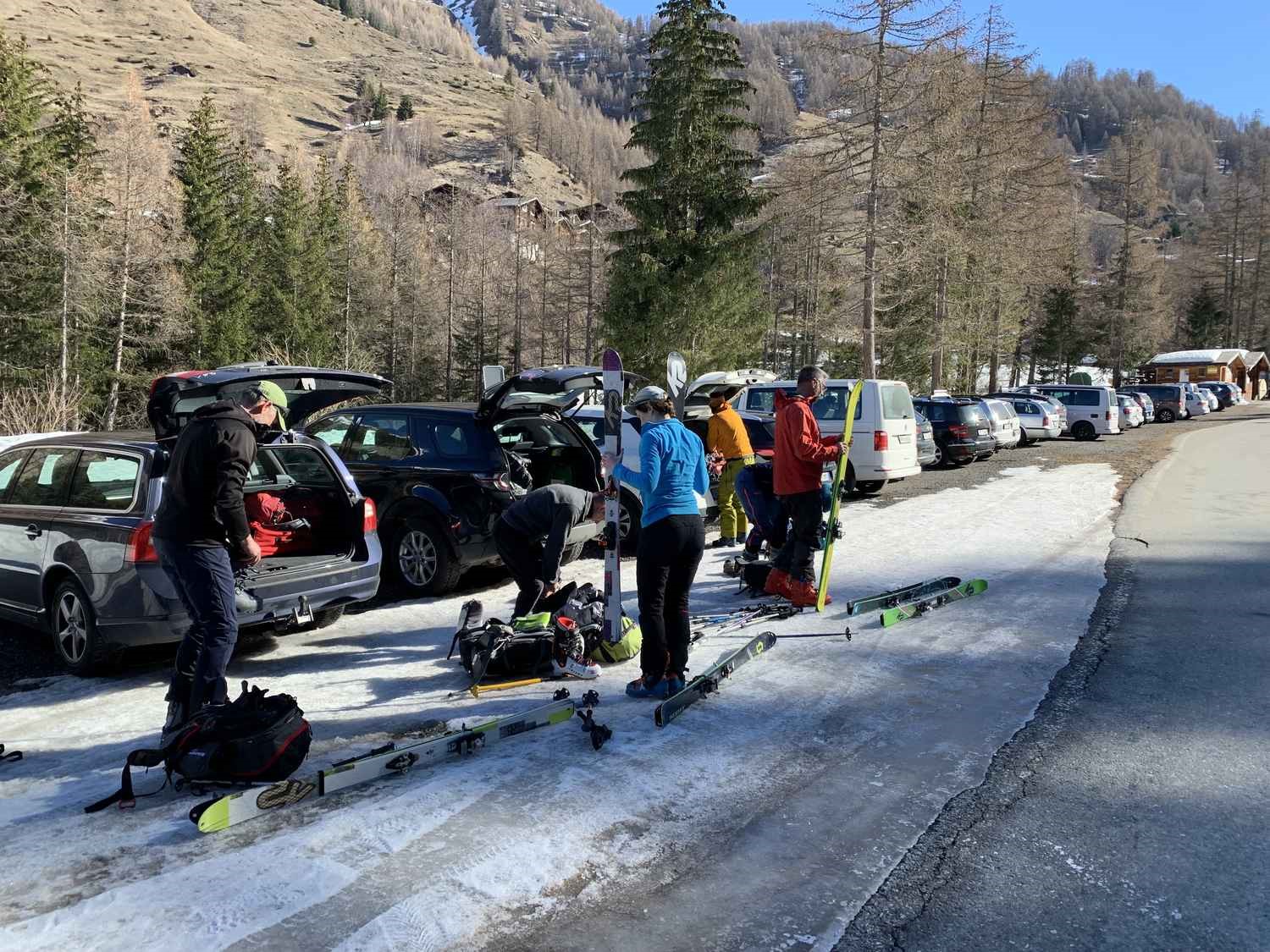 Start in het Binntal