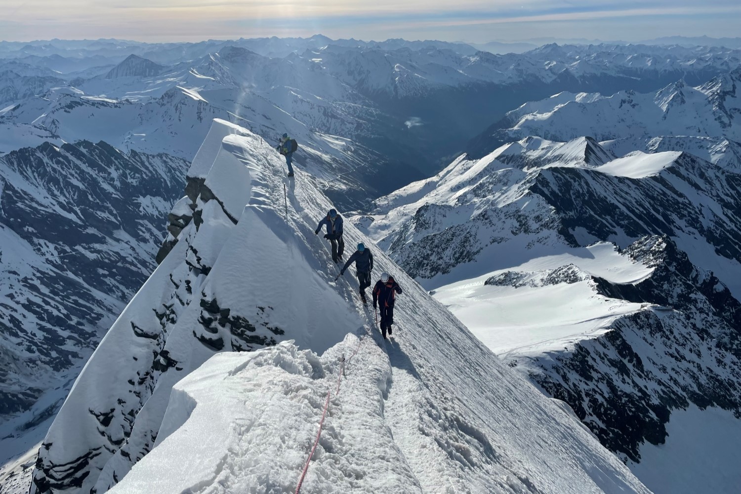 Topgraat Gross Glockner op stijgijzers